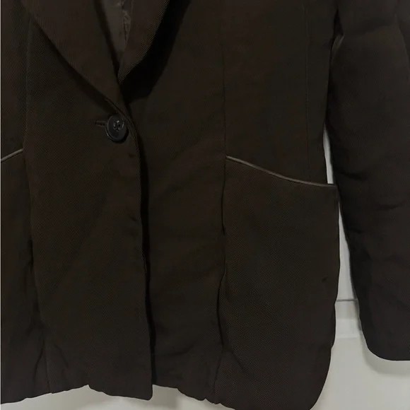 CO Faille Blazer Brown Size Small classic Neutral Designer $995 - Picture 3 of 10